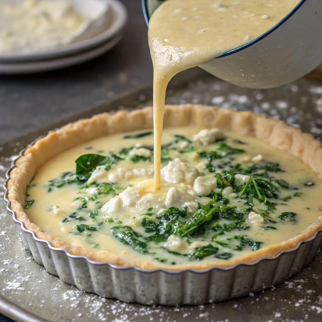 Step by Step Instructions to Prepare Your Spinach & Feta Quiche : Bake